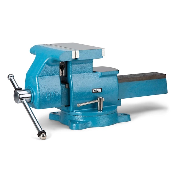 8 Reversible Bench Vise, 8 Jaw Width, 83 And 122 Jaw Opening